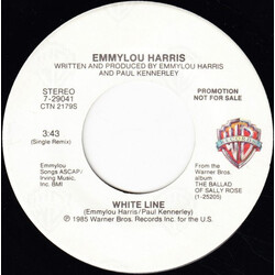 Emmylou Harris White Line USED VINYL 7INCH 45 RPM PROMO