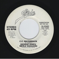 George Jones (2) / Merle Haggard C.C. Waterback USED VINYL 7INCH 45 RPM PROMO