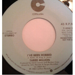 Three Million I've Been Robbed USED VINYL 7INCH 45 RPM PROMO STEREO MONO
