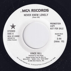Vince Gill Never Knew Lonely USED VINYL 7INCH 45 RPM PROMO