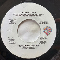 Crystal Gayle The Sound Of Goodbye USED VINYL 7INCH 45 RPM PROMO STYRENE STEREO