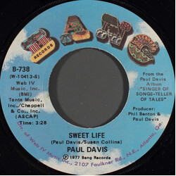 Paul Davis (3) Sweet Life USED VINYL 7INCH 45 RPM SINGLE