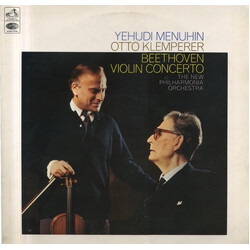 Yehudi Menuhin / Otto Klemperer / Ludwig van Beethoven / New Philharmonia Orchestra Violin Concerto Vinyl LP USED
