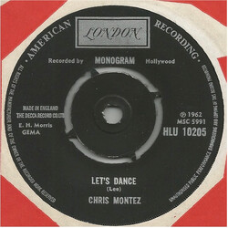 Chris Montez Let's Dance / Some Kinda Fun VINYL 7" USED
