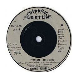 Olympic Runners Personal Thang USED VINYL 7INCH 45 RPM SINGLE