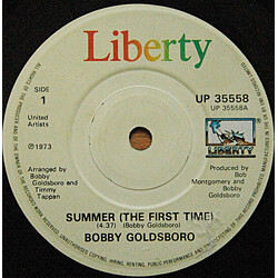 Bobby Goldsboro Summer (The First Time) USED VINYL 7INCH 45 RPM SINGLE REISSUE