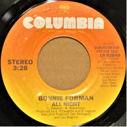 Bonnie Forman All Night USED VINYL 7INCH PROMO