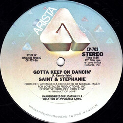 Roger St. Kenerly / Stephanie Spruill Gotta Keep On Dancin' VINYL 12" USED
