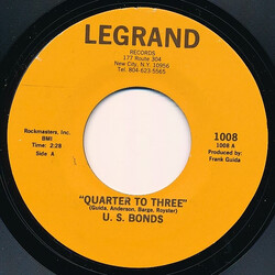 Gary U.S. Bonds Quarter To Three USED VINYL 7INCH 45 RPM SINGLE REPRESS