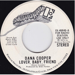Dana Cooper Lover, Baby, Friend Vinyl 7" USED