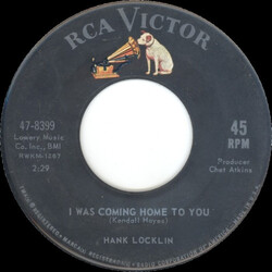 Hank Locklin I Was Coming Home To You / Hello Heartache USED VINYL 7INCH 45 RPM SINGLE MONO
