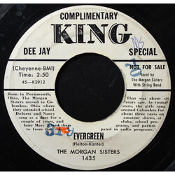 The Morgan Sisters Evergreen / You Play Fiddlesticks USED VINYL 7INCH 45 RPM PROMO