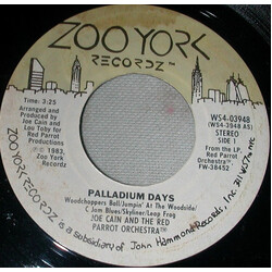 Joe Cain / The Red Parrot Orchestra Palladium Days / Roseland Days USED VINYL 7INCH 45 RPM PROMO