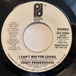 Teddy Pendergrass I Can't Win For Losing USED VINYL 7INCH 45 RPM PROMO STYRENE STEREO