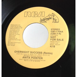 Anita Pointer Overnight Success USED VINYL 7INCH 45 RPM PROMO STEREO