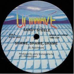 Sandy Steele Shame, Shame, Shame VINYL 12" USED