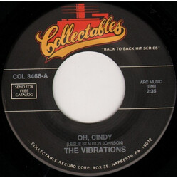 The Vibrations / Ocapello's Oh, Cindy / The Stars USED VINYL 7INCH 45 RPM REISSUE