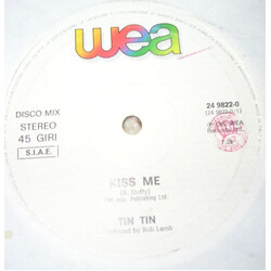 Tin Tin (4) Kiss Me USED VINYL 12INCH 45 RPM
