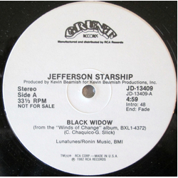 Jefferson Starship Black Widow Vinyl 12" USED