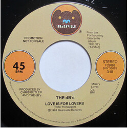 The dB's Love Is For Lovers USED VINYL 7INCH 45 RPM SINGLE PROMO STEREO