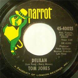 Tom Jones Delilah / Smile Away Your Blues USED VINYL 7INCH 45 RPM