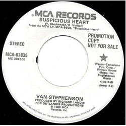 Van Stephenson Suspicious Heart USED VINYL 7INCH 45 RPM SINGLE PROMO