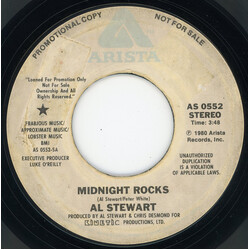 Al Stewart Midnight Rocks USED VINYL 7INCH 45 RPM SINGLE PROMO STEREO MONO
