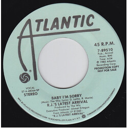 R.J.'s Latest Arrival Baby I'm Sorry USED VINYL 7INCH 45 RPM PROMO STEREO