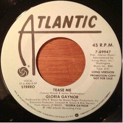 Gloria Gaynor Tease Me USED VINYL 7INCH 45 RPM PROMO