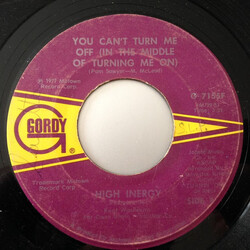 High Inergy You Can't Turn Me Off (In The Middle Of Turning Me On) USED VINYL 7INCH 45 RPM SINGLE