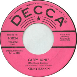 Kenny Rankin Casey Jones/It Started In Naples USED VINYL 7INCH 45 RPM PROMO