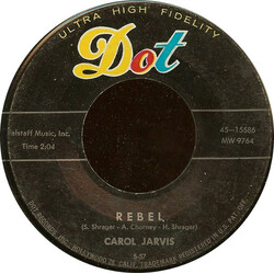 Carol Jarvis (2) Rebel USED VINYL 7INCH 45 RPM SINGLE