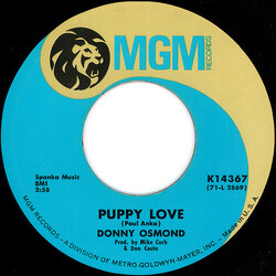 Donny Osmond Puppy Love / Let My People Go USED VINYL 7INCH 45 RPM SINGLE