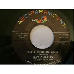 Ray Charles I'm A Fool To Care / Love's Gonna Live Here (Swingova) USED VINYL 7INCH 45 RPM SINGLE
