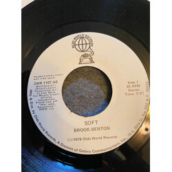 Brook Benton Soft USED VINYL 7INCH 45 RPM SINGLE PROMO STEREO MONO