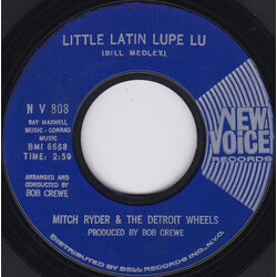 Mitch Ryder & The Detroit Wheels Little Latin Lupe Lu VINYL 7" USED