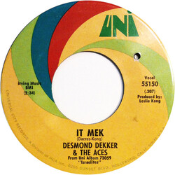 Desmond Dekker & The Aces It Mek USED VINYL 7INCH 45 RPM SINGLE