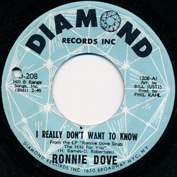 Ronnie Dove I Really Don't Want To Know USED VINYL 7INCH 45 RPM SINGLE