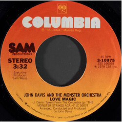 John Davis & The Monster Orchestra Love Magic USED VINYL 7INCH 45 RPM SINGLE
