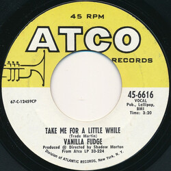 Vanilla Fudge Take Me For A Little While Vinyl 7" USED
