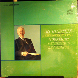 Arthur Rubinstein / Ludwig Van Beethoven Sonatas: Moonlight, Pathetique, Les Adieux Vinyl LP USED
