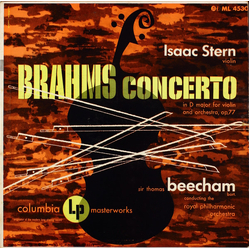 Isaac Stern / Johannes Brahms / Sir Thomas Beecham / Royal Philharmonic Orchestra Concerto In D Major For Violin And Orchestra, Op. 77 Vinyl LP USED