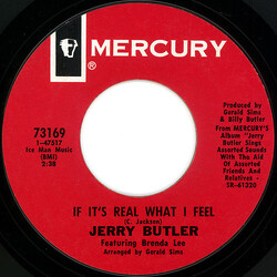 Jerry Butler If It's Real What I Feel / Why Are You Leaving Me USED VINYL 7INCH 45 RPM SINGLE