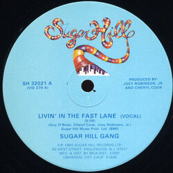 Sugarhill Gang Livin' In The Fast Lane Vinyl 12" USED
