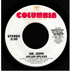 Dr. John Splish Splash USED VINYL 7INCH 45 RPM PROMO STYRENE