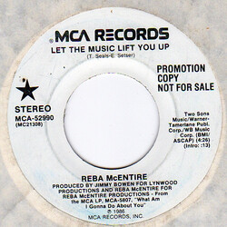 Reba McEntire Let The Music Lift You Up USED VINYL 7INCH 45 RPM SINGLE PROMO