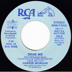 Lorrie Morgan Dear Me USED VINYL 7INCH 45 RPM PROMO