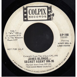 Marty Brill / Larry Foster James Blonde...Secret Agent 006.95 (Marked Down From 007.001) USED VINYL 7INCH 45 RPM EP PROMO
