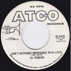Al Perkins (2) Need To Belong / Ain't Nothing Impossible With Love USED VINYL 7INCH 45 RPM PROMO