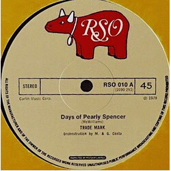 Trademark (10) Days Of Pearly Spencer USED VINYL 12"
